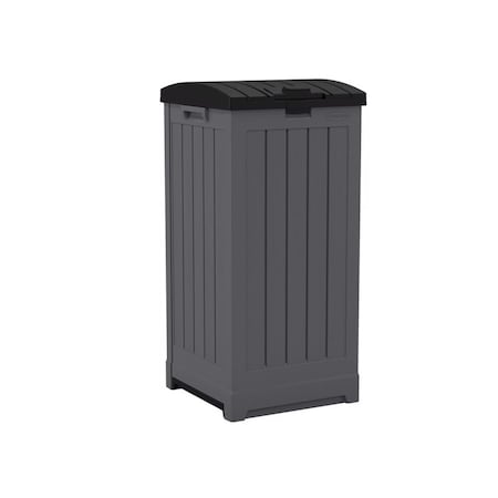 Suncast Suncast Trash Hideaway 39 gal Peppercorn Resin Trash Can Lid Included GH3900
